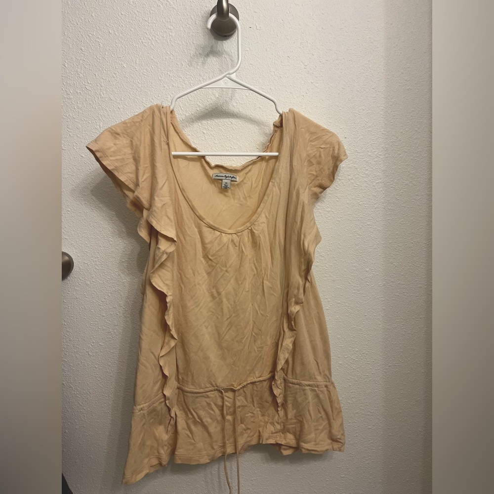 American Eagle ruffle tank top